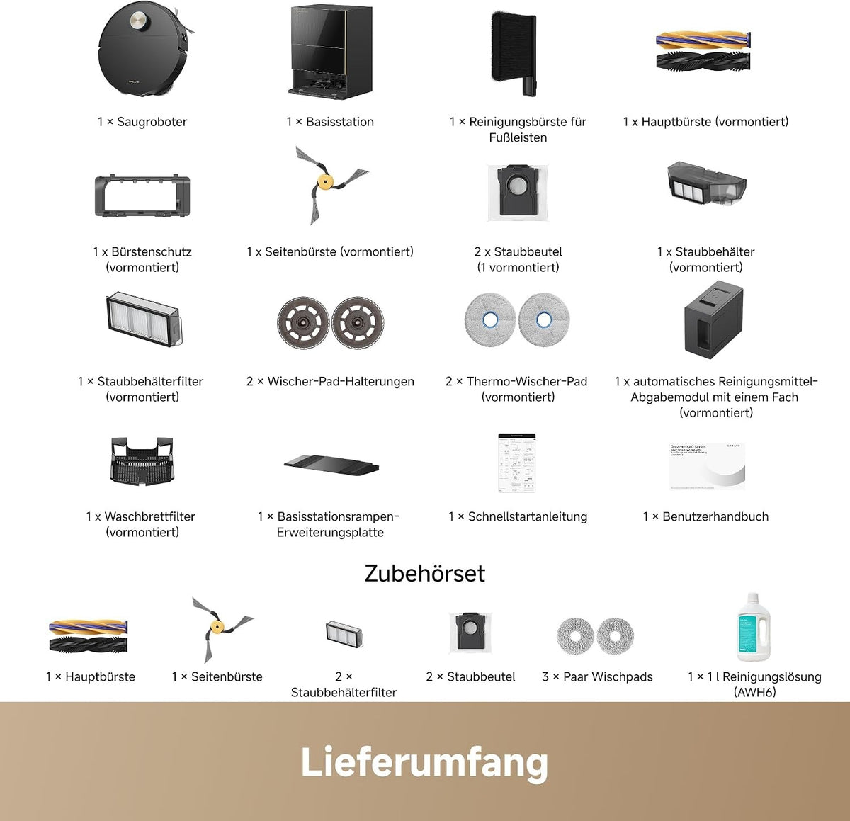 dreame X60 Pro Ultra Complete Saugroboter mit UltraExtend-Armen,42.000Pa