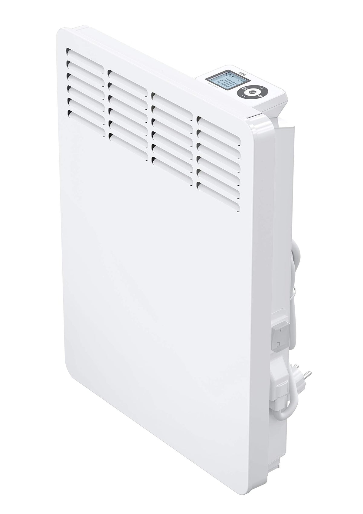 AEG Wandkonvektor WKL 1505 für ca. 15 m², 1500 W, 5-30 °C, wandhängend, LC-Display, Wochentimer, Metall, Ökodesign 2018, 236534 – für ca. 20 m², Strahlungs- und Konvektionsheizgerät