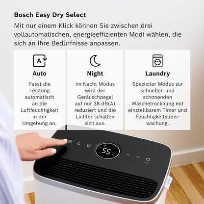 Bosch Dry 4000, Luftentfeuchter, Für Räume bis zu 33 m²