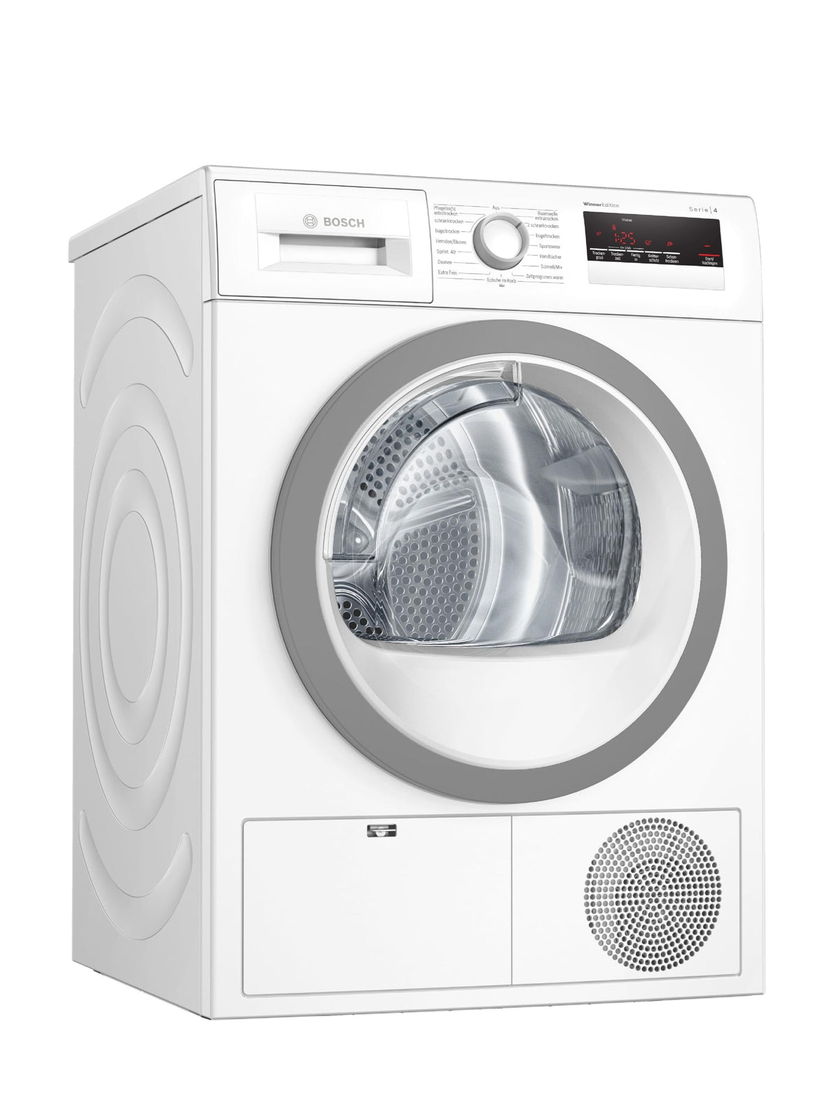 Bosch WQG235D00, Stiftung Warentest GUT (2,2)*, Serie 6, Wärmepumpentrockner 8 kg, Schneller getrocknete Wäsche, Auto Dry, Option Halbe Beladung, Sensitive Drying-System, Selbstreinigender Kondensator – 9 kg, Serie 8, EEK B