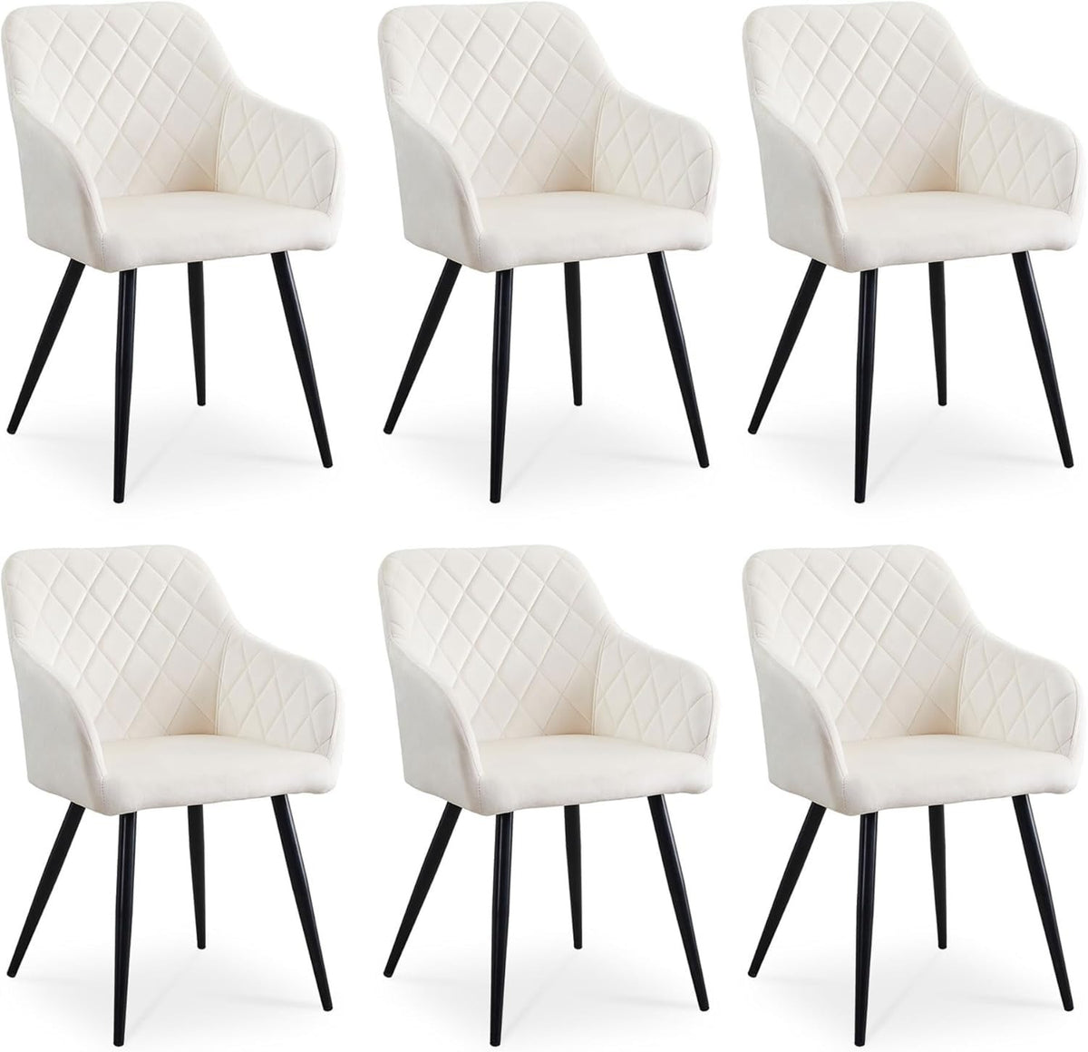 CLIPOP Esszimmerstühle 2er Set, Küchenstühle Grau Samtstoff stühle Polsterstühle mit Armlehne Metallbeine Polstersessel Stühle für Esszimmer Küche (2, Samt Grau) – Kunstleder Dunkelgrau, Kunstleder, 4