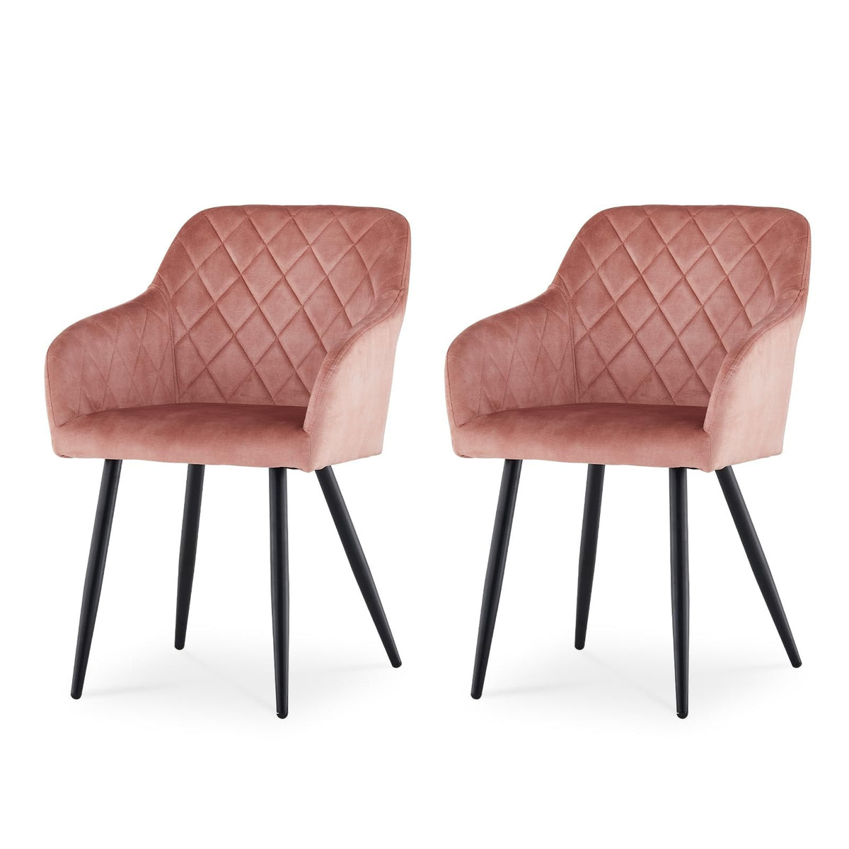 CLIPOP Esszimmerstühle 2er Set, Küchenstühle Grau Samtstoff stühle Polsterstühle mit Armlehne Metallbeine Polstersessel Stühle für Esszimmer Küche (2, Samt Grau) – Kunstleder Grau, Kunstleder, 4