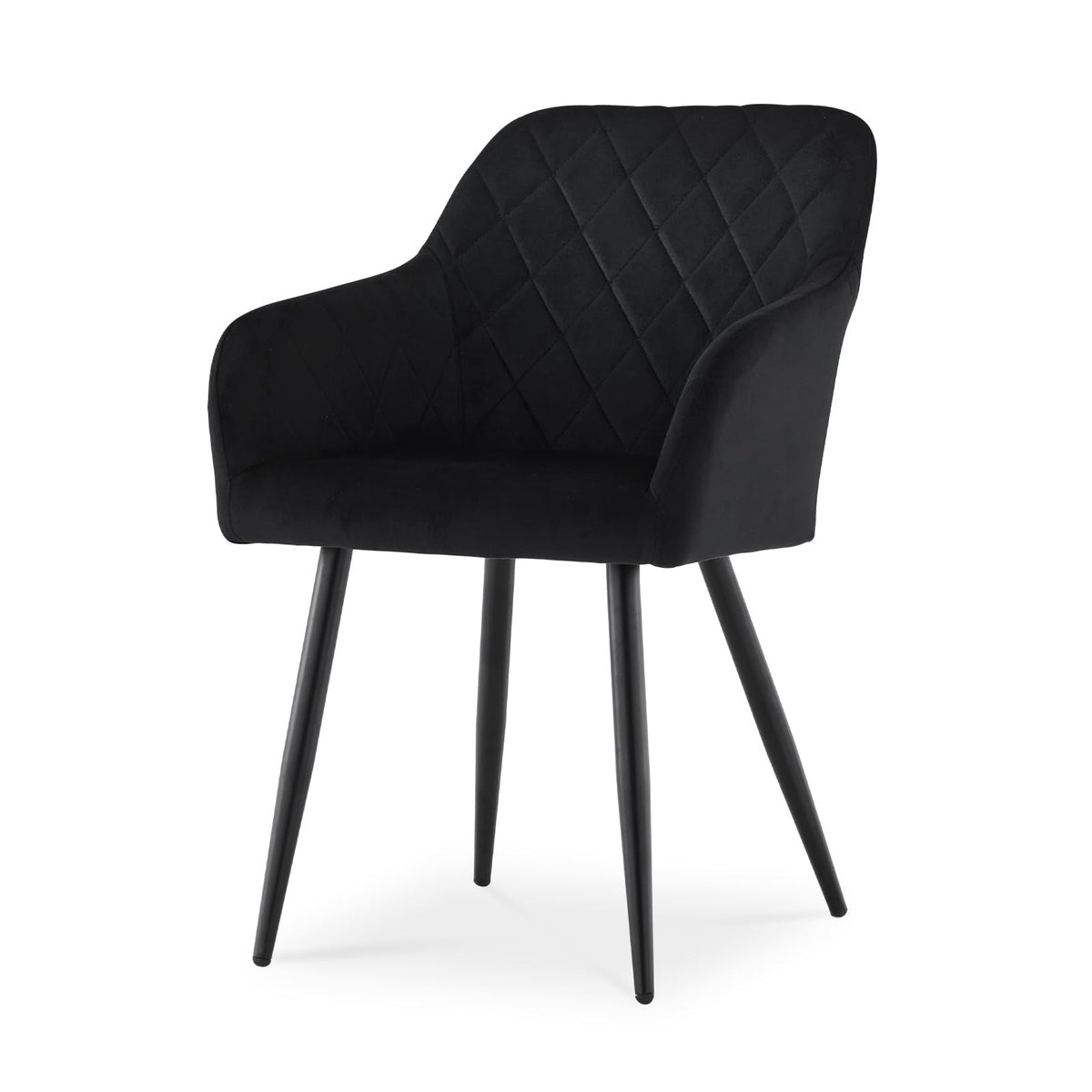 CLIPOP Esszimmerstühle 2er Set, Küchenstühle Grau Samtstoff stühle Polsterstühle mit Armlehne Metallbeine Polstersessel Stühle für Esszimmer Küche (2, Samt Grau) – Samt Schwarz, Samt, 4