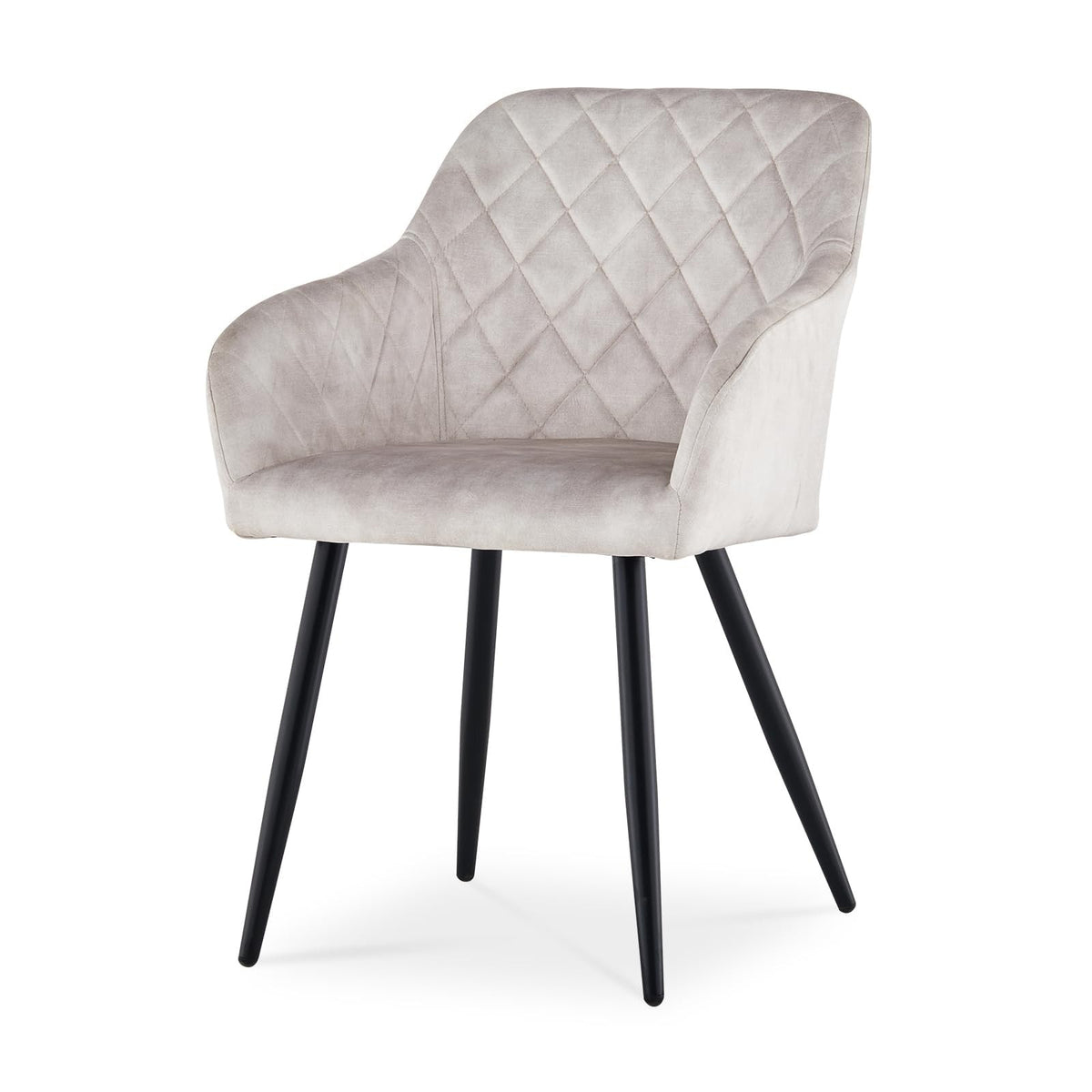 CLIPOP Esszimmerstühle 2er Set, Küchenstühle Grau Samtstoff stühle Polsterstühle mit Armlehne Metallbeine Polstersessel Stühle für Esszimmer Küche (2, Samt Grau) – Boucle Beige, Bouclé, 4