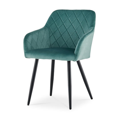 CLIPOP Esszimmerstühle 2er Set, Küchenstühle Grau Samtstoff stühle Polsterstühle mit Armlehne Metallbeine Polstersessel Stühle für Esszimmer Küche (2, Samt Grau) – Boucle Beige, Bouclé, 1