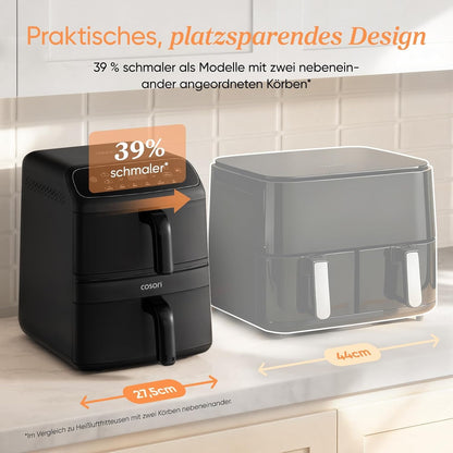 Cosori Heißluftfritteuse, neue Generation 2026, exklusive TurboBlaze-Tech, 8,6 L