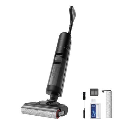 dreame H12 Pro FlexReach Nass- und Trockensauger, Flaches 180°-Design, Trocknung in 5 Minuten, 18.000 Pa Saugkraft, 90 °C Heißwäsche, Doppel-Kantenreinigung, Reinigung in 50 Minuten – H12S