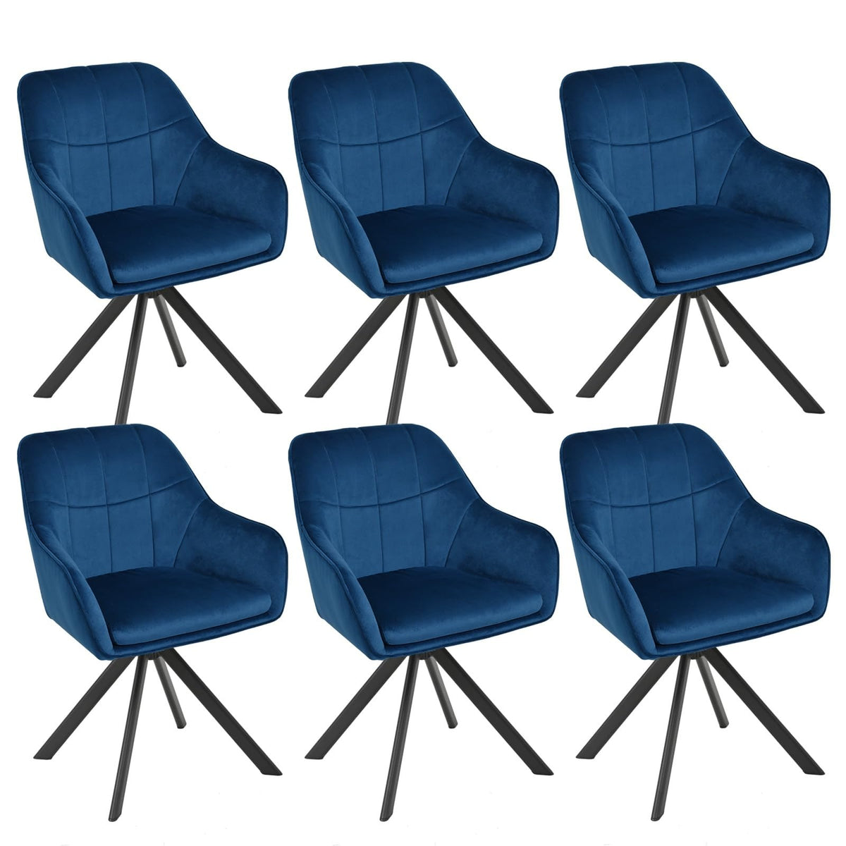 Drehstuhl Esszimmer 4er Set Samt Grün mit Armlehne Polsterstuhl Esszimmerstühle drehbar Küchenstuhl mit Metallbeine für Wohnzimmer Esszimmer – Leinen-beige Beine, 4er