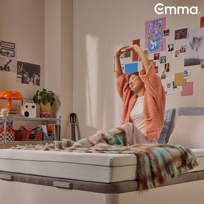 Emma One+ Matratze H2/H3, 3-Zonen Memory-Foam-Matratze mit atmungsaktivem Bezug, ergonomischer Schlafkomfort