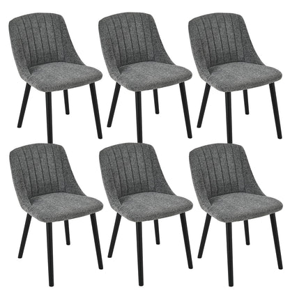 Esszimmerstühle Beige 4er Set Holzbeine Polsterstuhl Küchenstuhl aus Polyester Stühle Esszimmer Wohnzimmerstuhl für Esszimmer Küche Büro – 4er, Beige