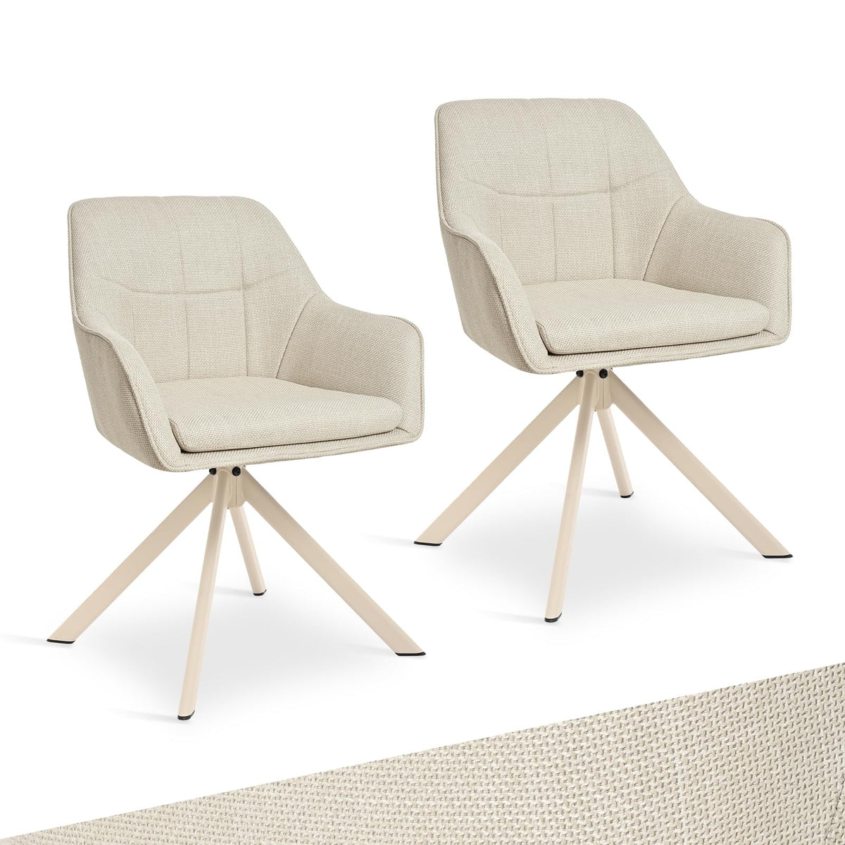 Esszimmerstühle drehbar 4er Set Grau Armlehnenstuhl Polsterstuhl drehstuhl Esszimmer drehstühle aus Samt Küchenstuhl mit Metallbeine für Wohnzimmer Esszimmer – Chenille-dunkelblau, 6er