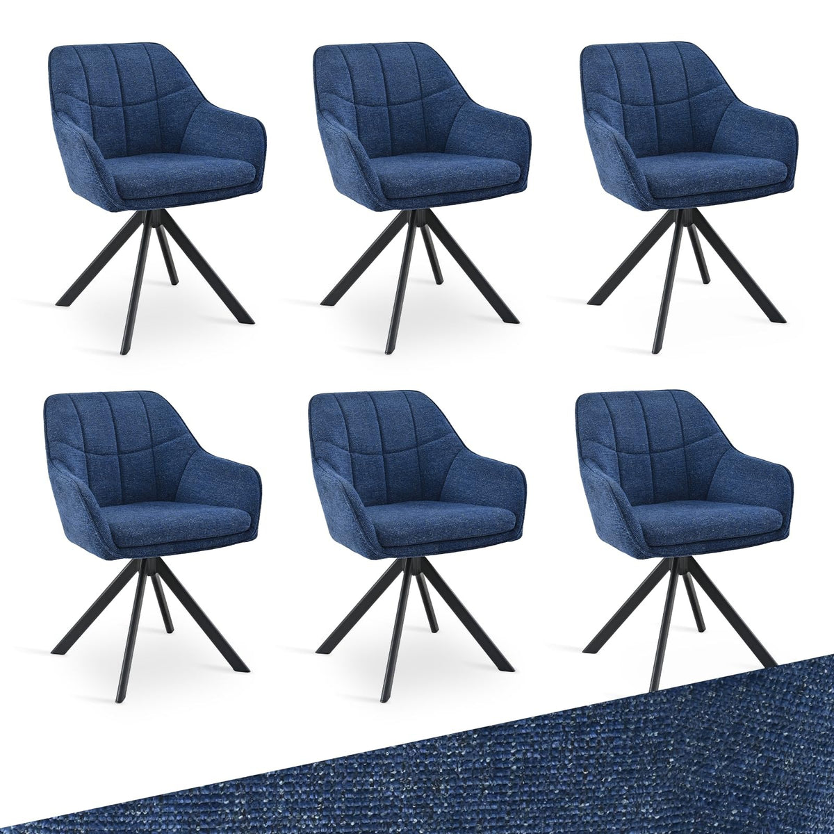 Esszimmerstühle drehbar 4er Set Grau Armlehnenstuhl Polsterstuhl drehstuhl Esszimmer drehstühle aus Samt Küchenstuhl mit Metallbeine für Wohnzimmer Esszimmer – Creme, 4er