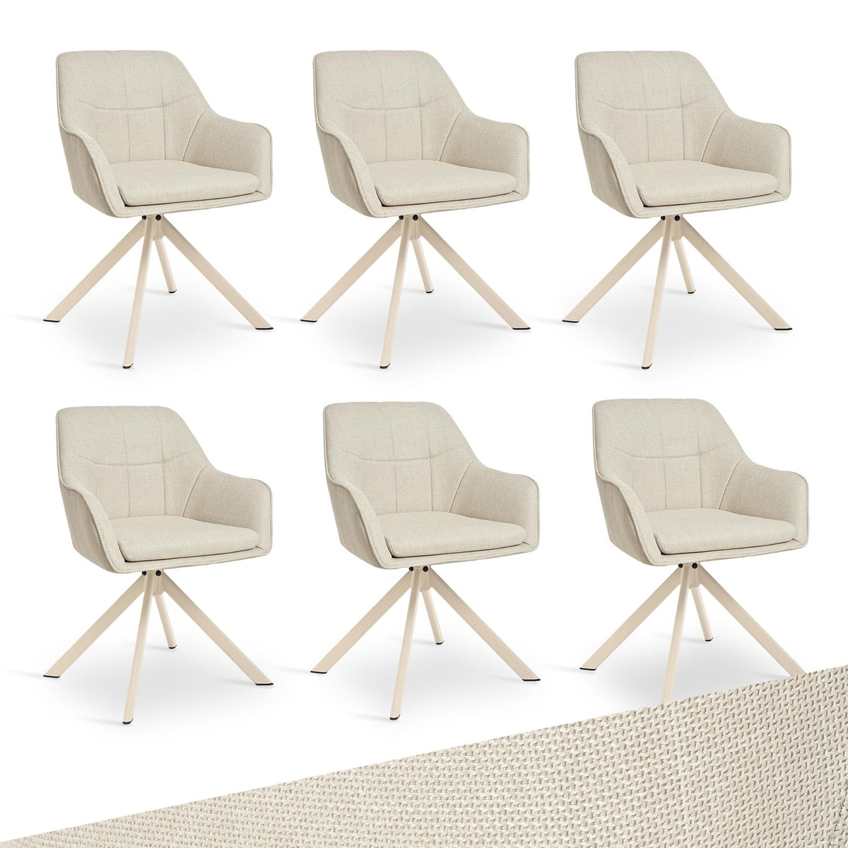 Esszimmerstühle drehbar 4er Set Grau Armlehnenstuhl Polsterstuhl drehstuhl Esszimmer drehstühle aus Samt Küchenstuhl mit Metallbeine für Wohnzimmer Esszimmer – Chenille-dunkelblau, 4er