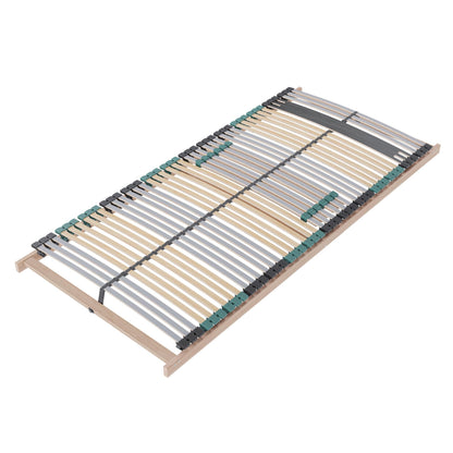 Lattenrost 140x200 Premium Strong bis 200Kg, Kopfteil verstellbar, 7-Zonen-Lattenrost mit 42 Latten, Hergestellt in Deutschland, extra stabil aus Buchenholz – 120 x 200 cm, Starr | 42 Leisten | Unmontiert