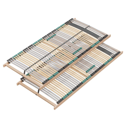 Lattenrost 140x200 Premium Strong bis 200Kg, Kopfteil verstellbar, 7-Zonen-Lattenrost mit 42 Latten, Hergestellt in Deutschland, extra stabil aus Buchenholz – 70 x 200 cm, Verstellbar | 28 Leisten | Unmontiert