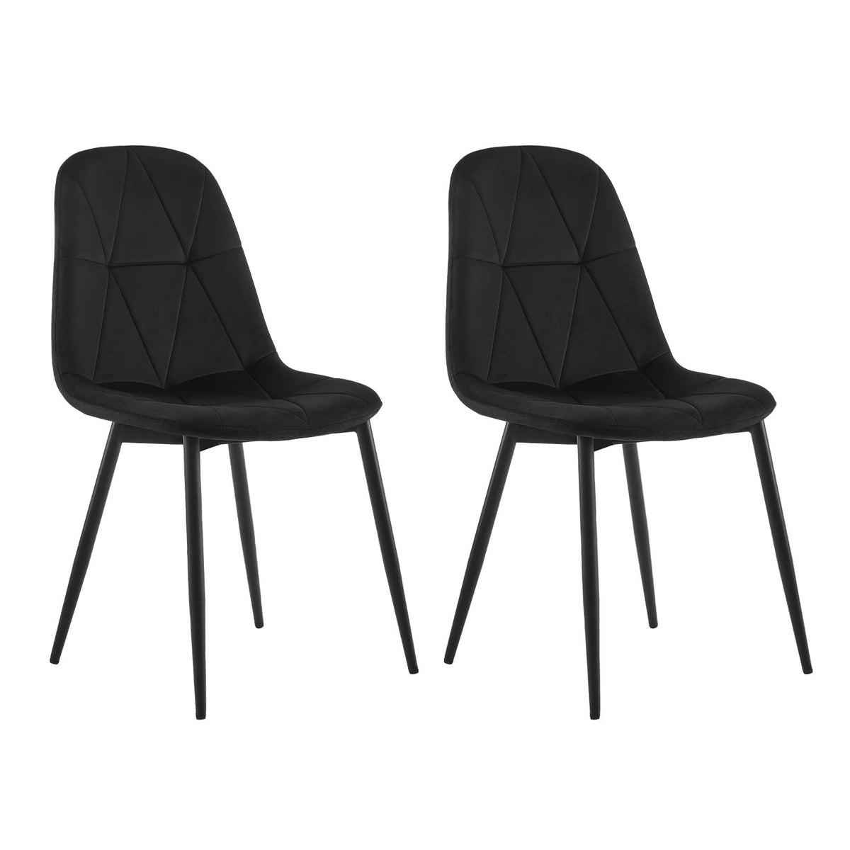 Lestarain Esszimmerstühle 4er Set Samt Dunkelgrün – Dunkelgrau, 6er set