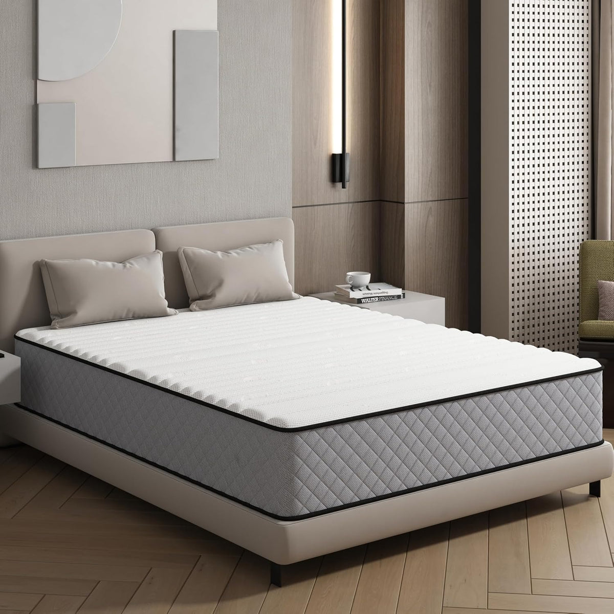Matratze 140x200 Kaltschaum H2 H3 mit Öko-Tex Zertifiziert 25 cm Höhe, 7-Zone Taschenfederkernmatratze mit Memory-Schaum Bett Matratze 140x200x25cm