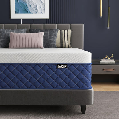 Matratze 180 x 200cm, Federkernmatratze H3 Höhe 31cm 7-Zonen Orthopädische Taschenfederkernmatratze mit Comfort Memory-Schaum Schicht – 90x200x31cm, Weiß & Schwarz