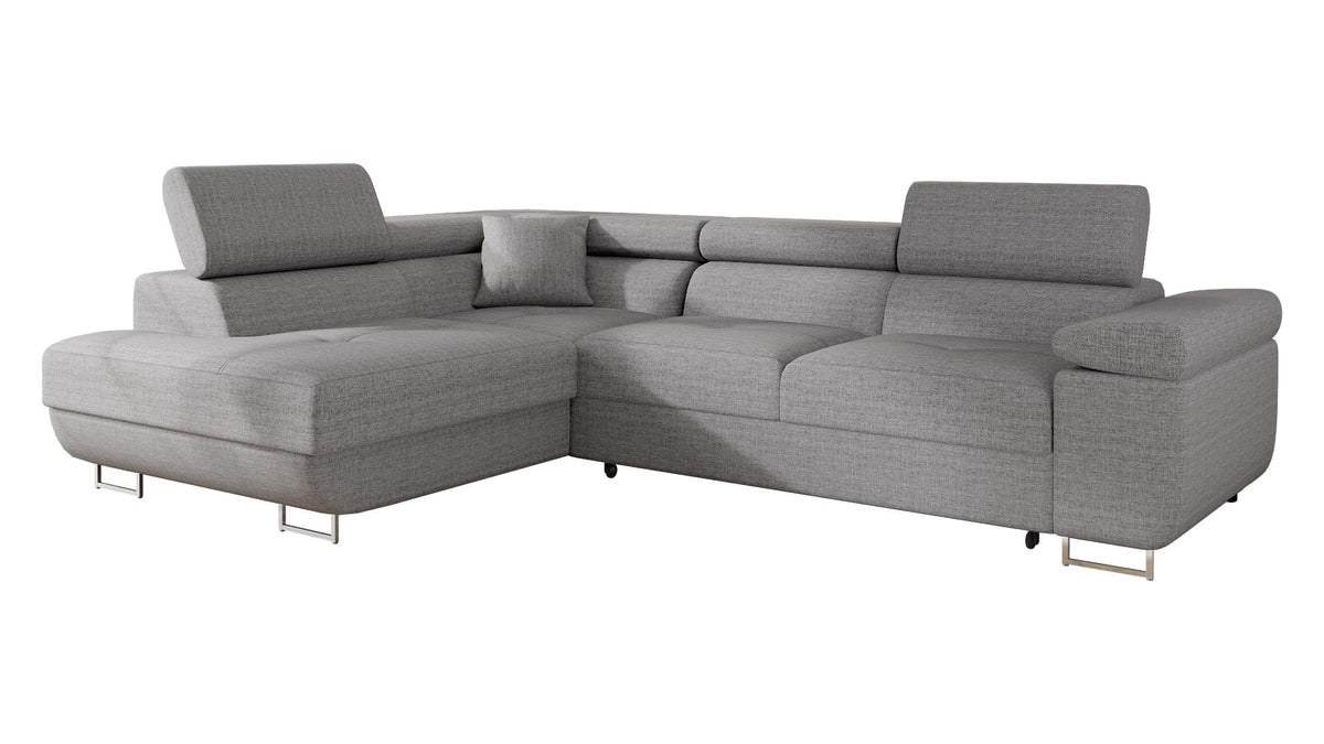 Mirjan24 Torezio Ecksofa mit Schlaffunktion & Bettkasten – L-Form Wohnlandschaft mit verstellbaren Kopfstützen, Schlafsofa für Wohnzimmer – Page: Right, Manila 16