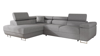 Mirjan24 Torezio Ecksofa mit Schlaffunktion & Bettkasten – L-Form Wohnlandschaft mit verstellbaren Kopfstützen, Schlafsofa für Wohnzimmer – Page: Right, Manila 16