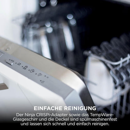 Ninja CRISPi tragbare Heißluftfritteuse Heißluftfritteuse, Stone Gold FN101EUSTGD