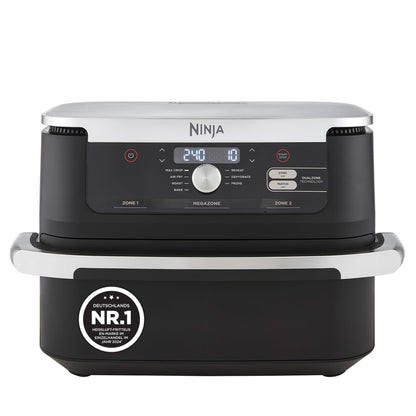 Ninja Foodi FlexDrawer Heißluftfritteuse, Dual Zone, Stone Gold AF500EUSD – Schwarz, 10.4L