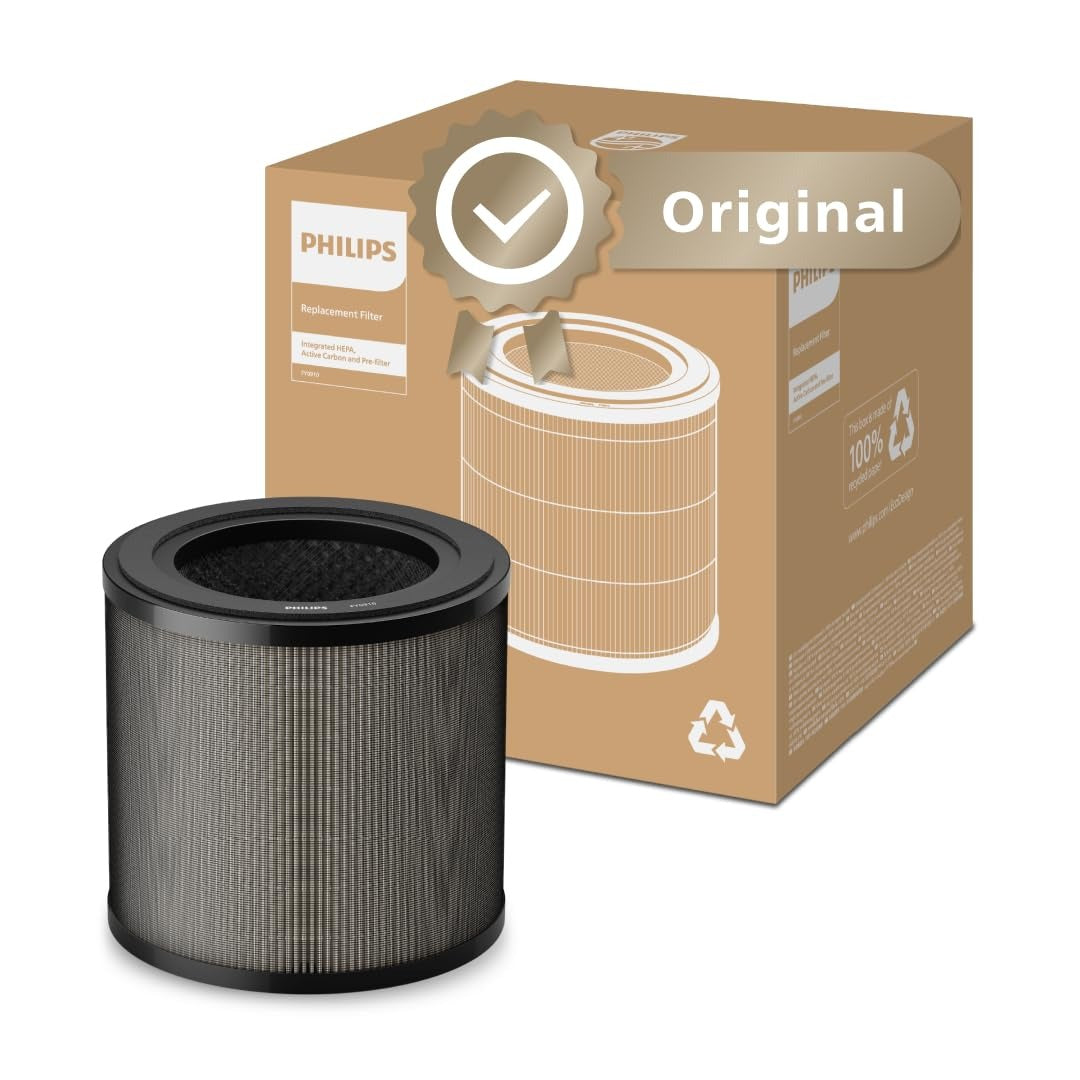 Philips Luftreiniger 900 Serie mit App, Schwarz, für Räume bis 65 m² – Luftreiniger, Weiß