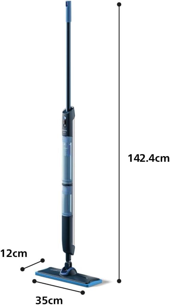 Philips OneUp 5000 Elektrischer Wischmopp, Blau, 2X sauberere Böden