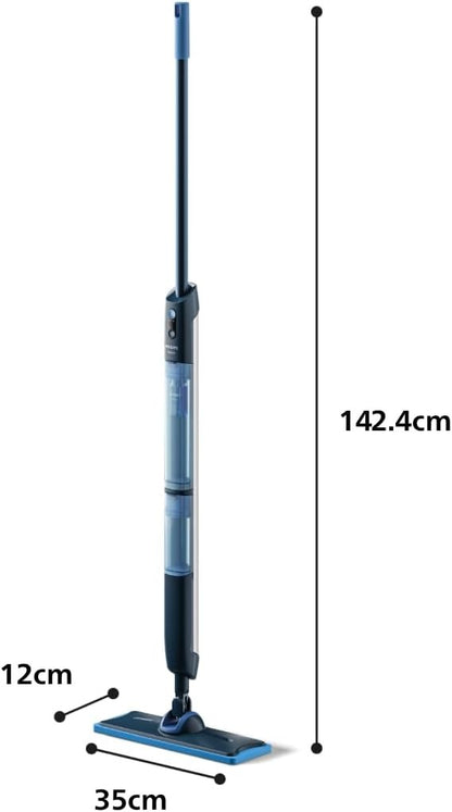 Philips OneUp 5000 Elektrischer Wischmopp, Blau, 2X sauberere Böden