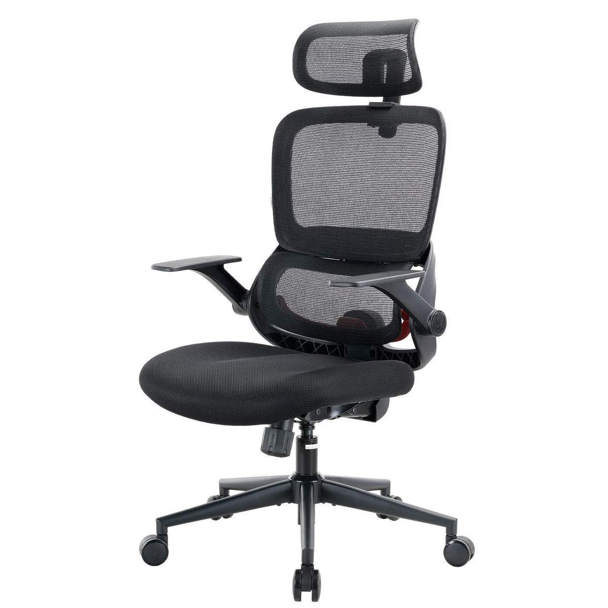 SIHOO Ergonomischer Bürostuhl Schwarz bis 150 kg – Schreibtischstuhl mit verstellbarer Kopfstütze, Lordosenstütze & Armlehnen – Wirklich Schwarz