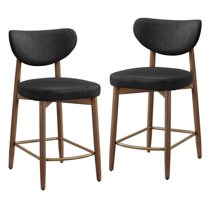 VASAGLE Barhocker 2er Set, mit Rückenlehne, Massivholzbeine, in Leinenoptik – Hellbeige, Leinenoptik