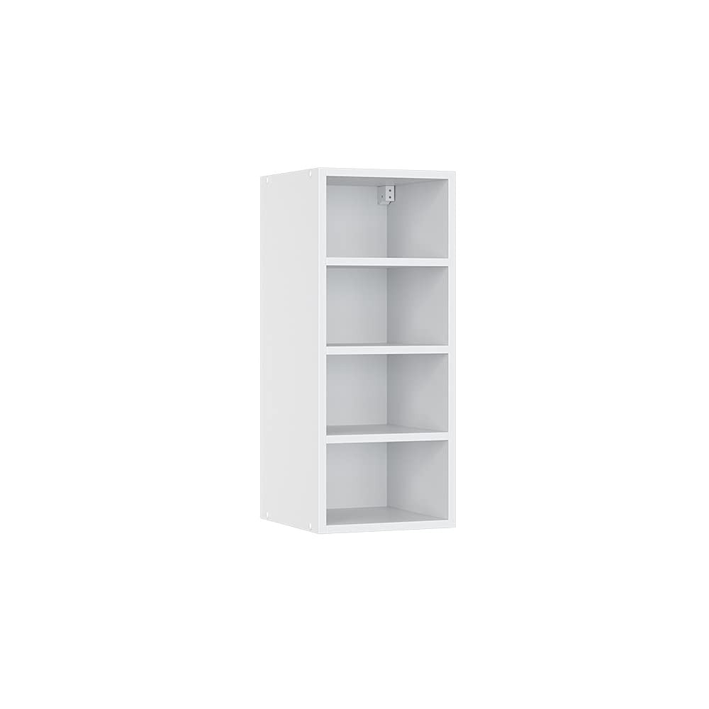 Vicco Hängeschrank Fame-Line, Weiß Hochglanz, 60 cm – Hellblau-grau/Weiß, Eckhängeschrank 57 cm