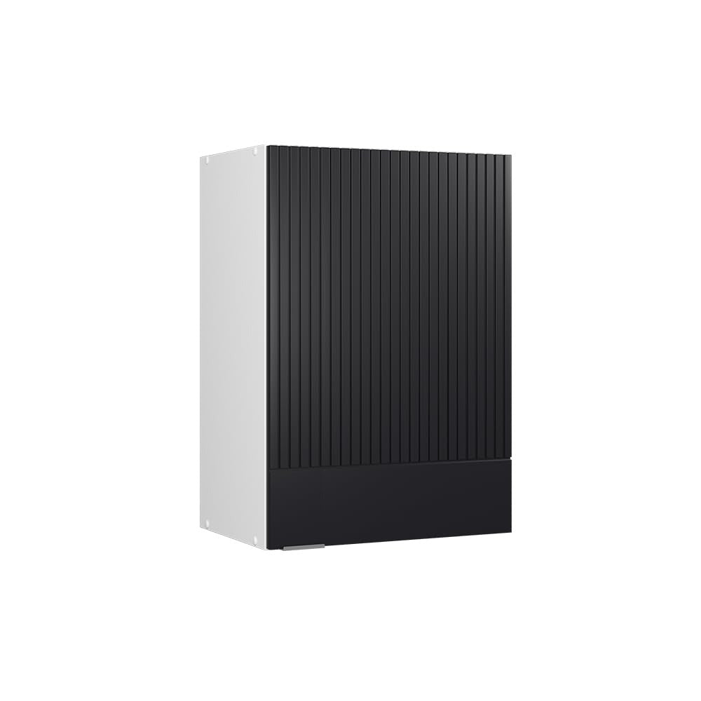 Vicco Hängeschrank Fame-Line, Weiß Hochglanz, 60 cm – Dunkelgrau/Weiß, Hängeschrank 60 cm