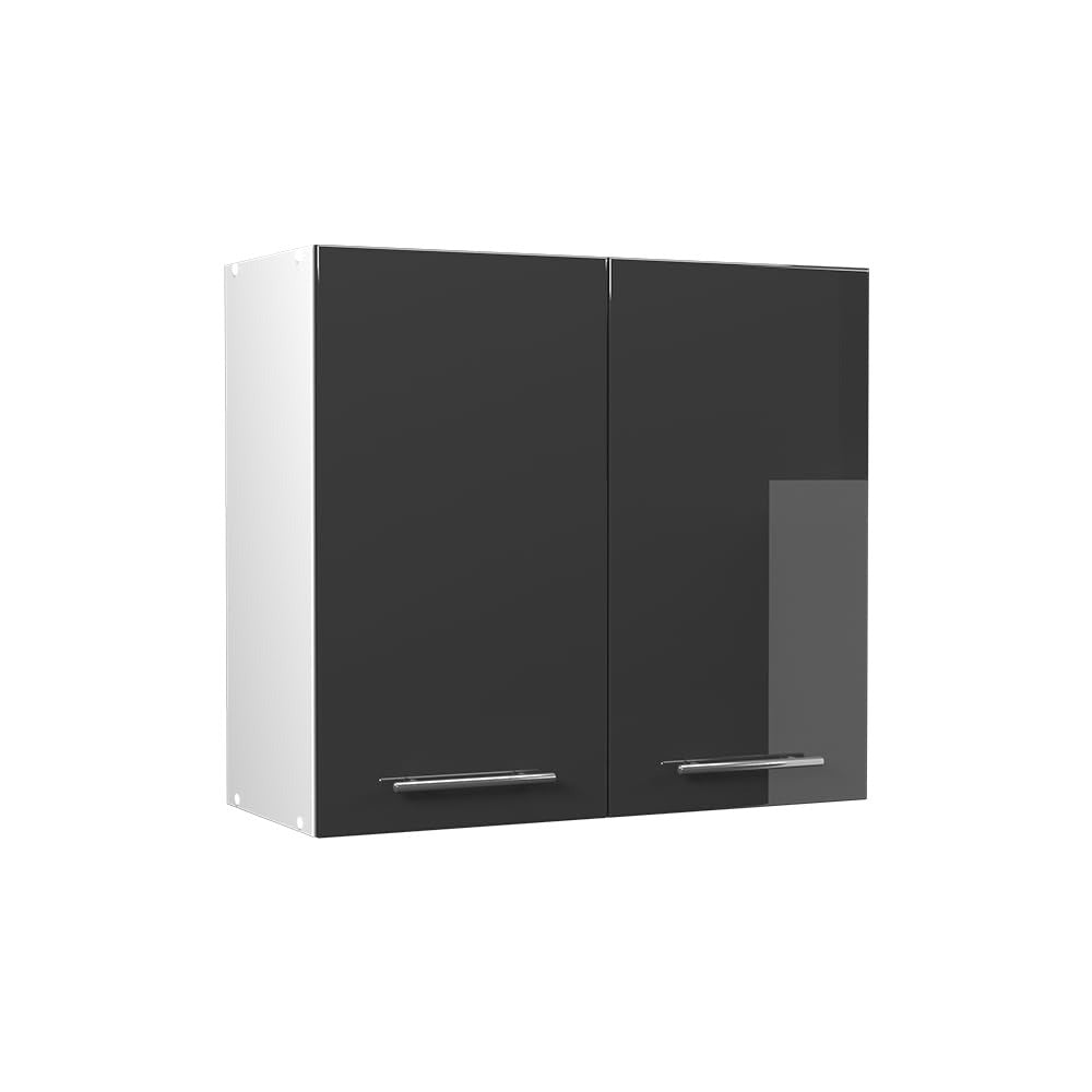Vicco Hängeschrank Fame-Line, Weiß Hochglanz, 60 cm – Weiß Hochglanz/Weiß, Hängeschrank 45 cm
