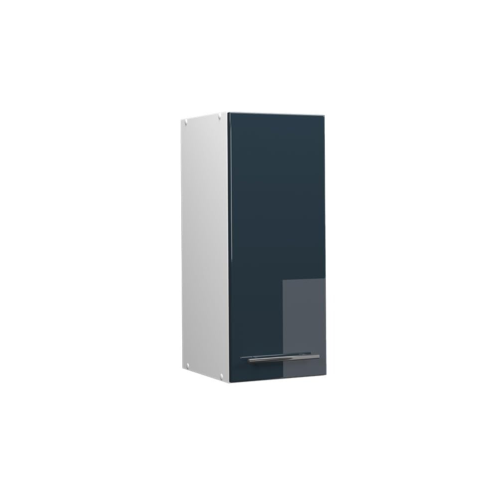 Vicco Hängeschrank Fame-Line, Weiß Hochglanz, 60 cm – Bordeaux Hochglanz/Weiß, Hängeglasschrank 40 cm
