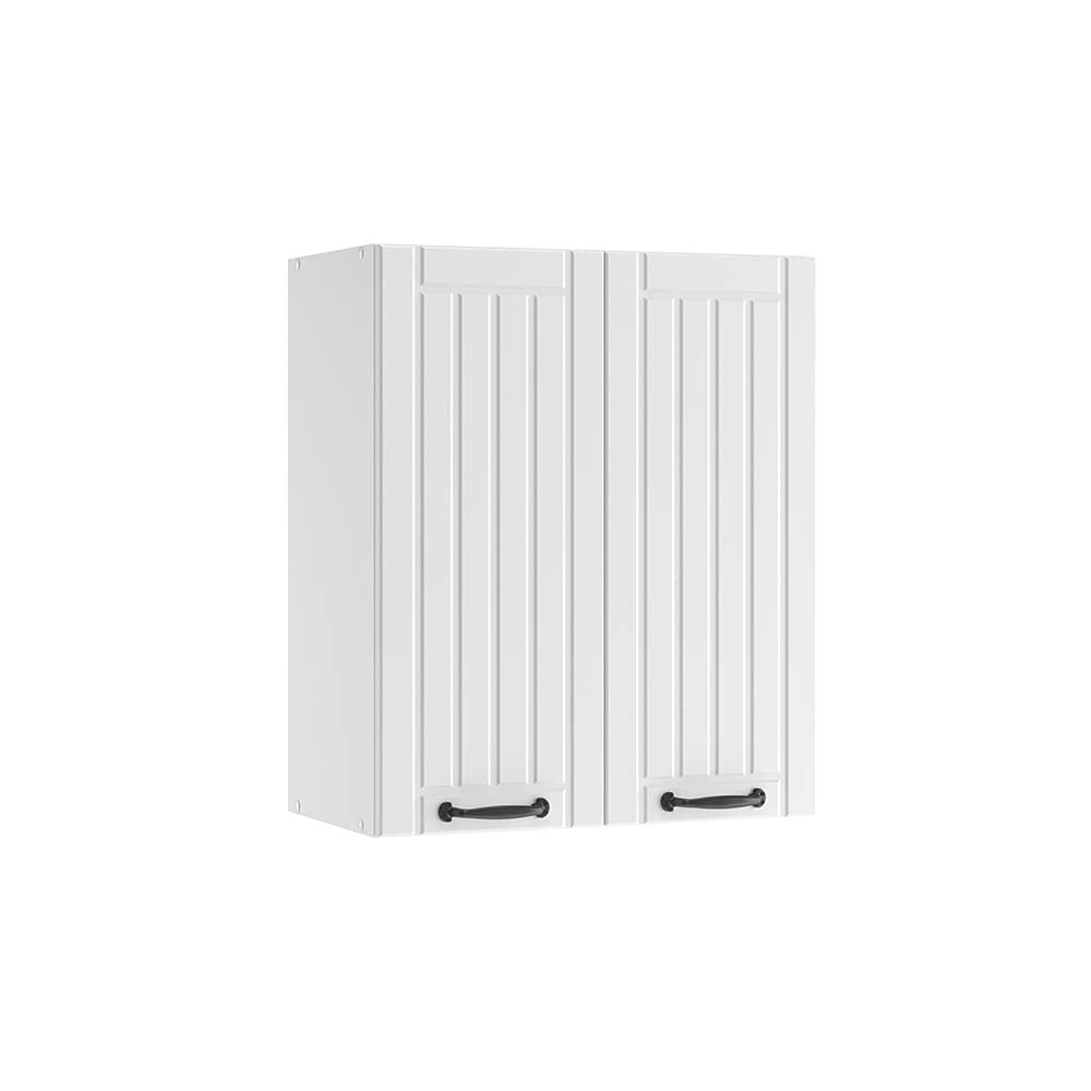 Vicco Hängeschrank Fame-Line, Weiß Hochglanz, 60 cm – Grün-gold Landhaus/Weiß, Hängeschrank 60 cm