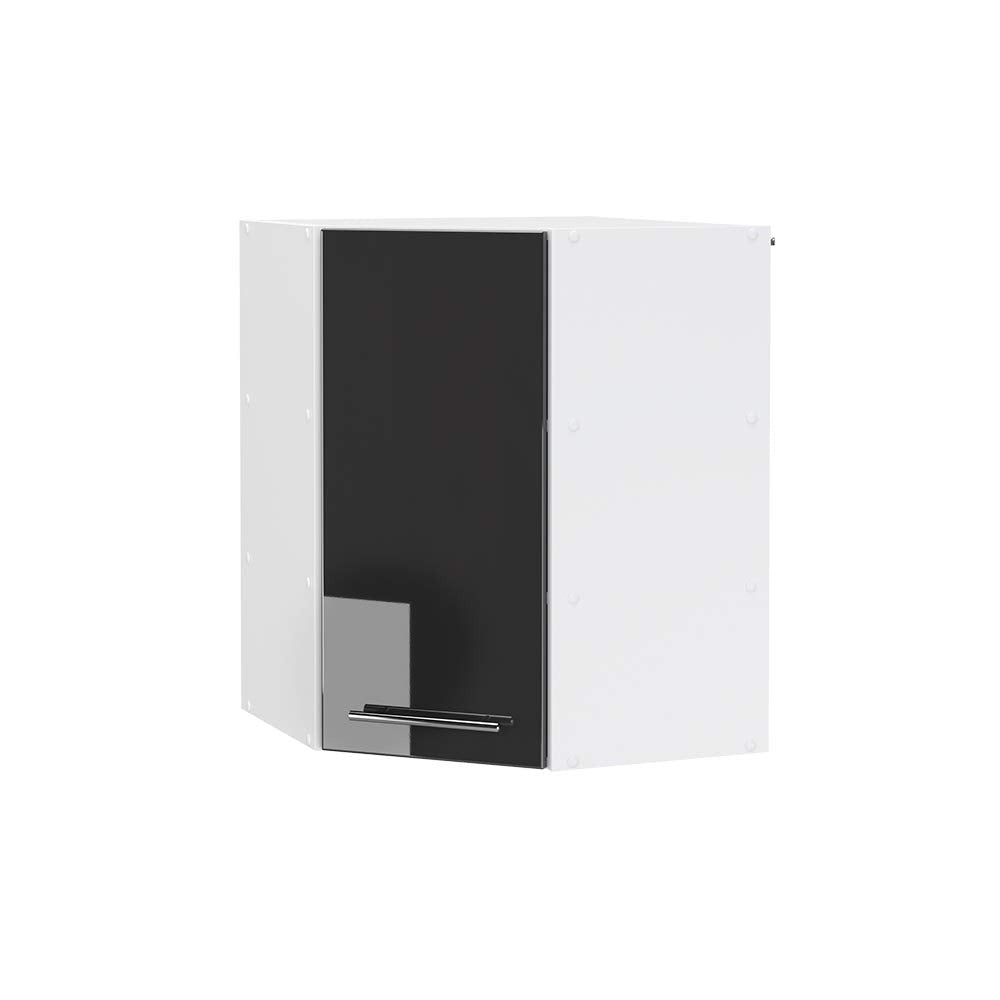 Vicco Hängeschrank Fame-Line, Weiß Hochglanz, 60 cm – Bordeaux Hochglanz/Weiß, Hängeschrank 50 cm