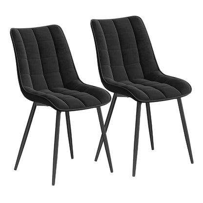WOLTU Esszimmerstühle 4er Set, Küchenstühle gepolstert mit Rückenlehne – Rosa, 4er Set