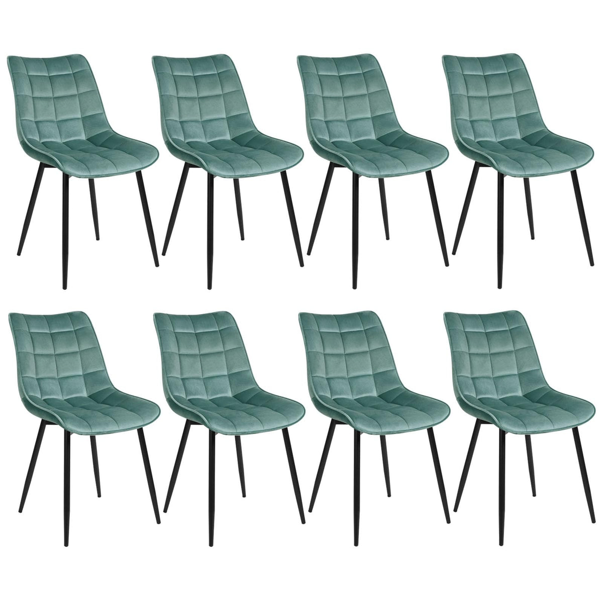 WOLTU Esszimmerstühle 4er Set, Küchenstühle gepolstert mit Rückenlehne – Rosa, 2er Set